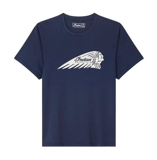 Indian Motorcycle Men's Essential Headdress Logo Tee - Navy
