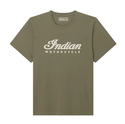 Indian Motorcycle Men's Essential Script Logo Tee - Green