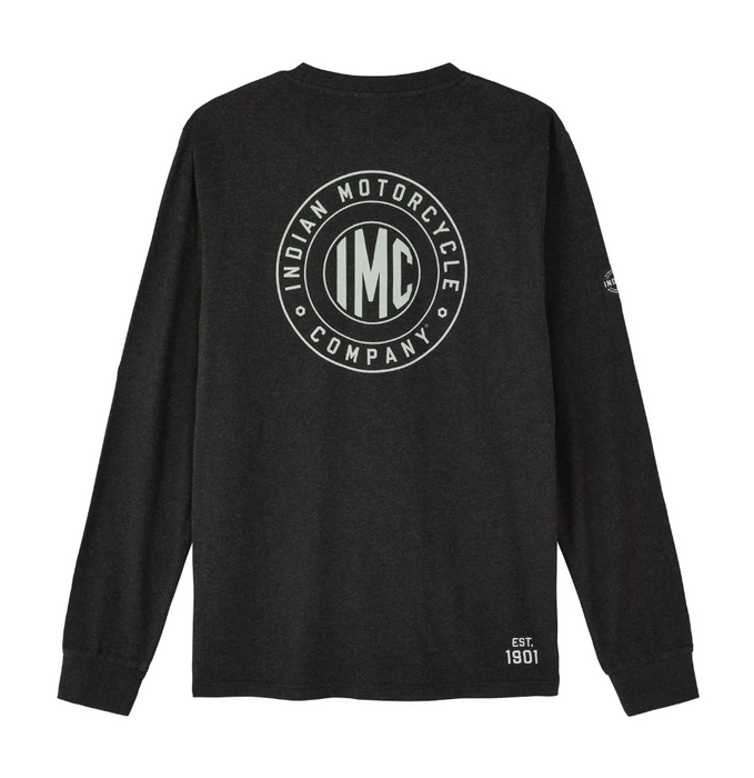 Indian Motorcycle Men's IMC Icon Pocket Longsleeve - Black