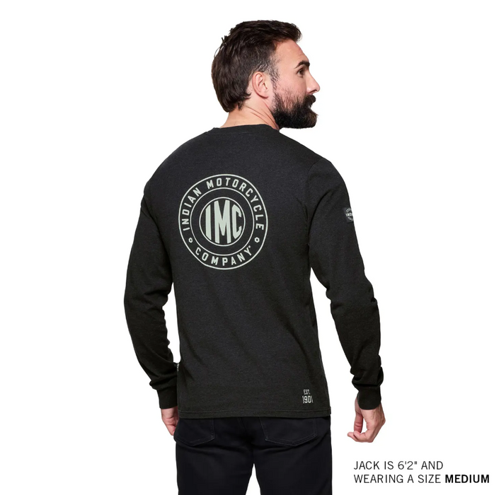 Indian Motorcycle Men's IMC Icon Pocket Longsleeve - Black