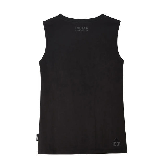 Indian Motorcycle Ladies Headdress Print Tank - Black