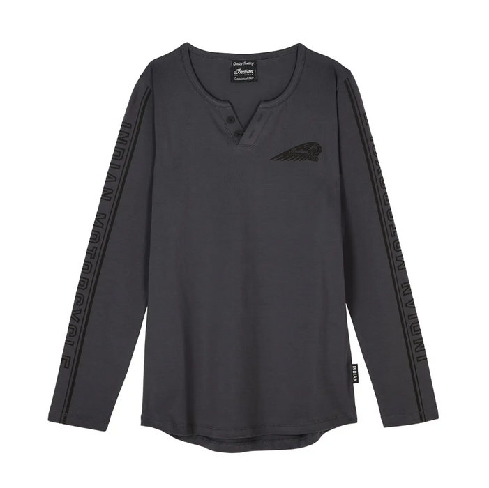 Indian Motorcycle Ladies IMC Sleeve Print Longsleeve - Gray