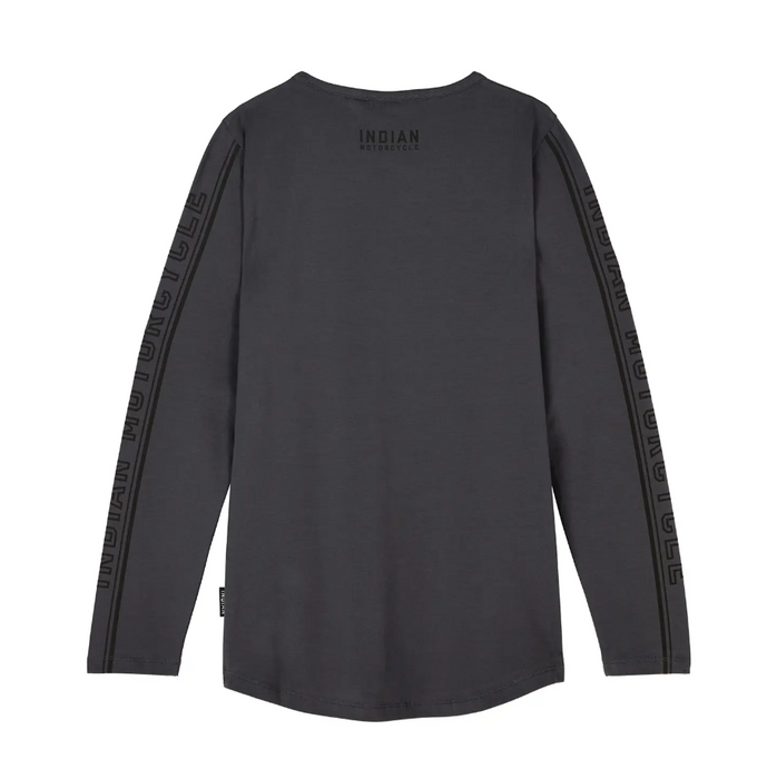 Indian Motorcycle Ladies IMC Sleeve Print Longsleeve - Gray