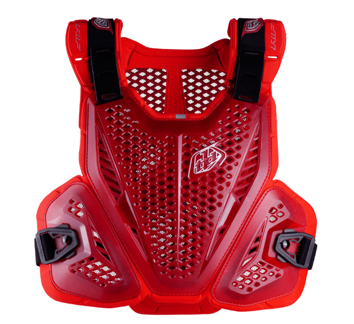 M/L TROY LEE DESIGNS ROCKFIGHT PRO CHEST GUARD - RED