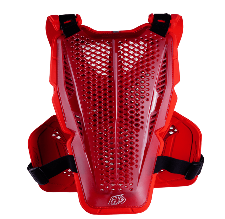 M/L TROY LEE DESIGNS ROCKFIGHT PRO CHEST GUARD - RED
