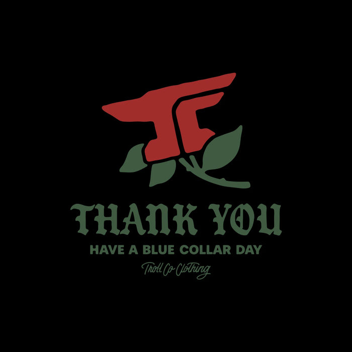 Men's Thank You Hoodie - Black