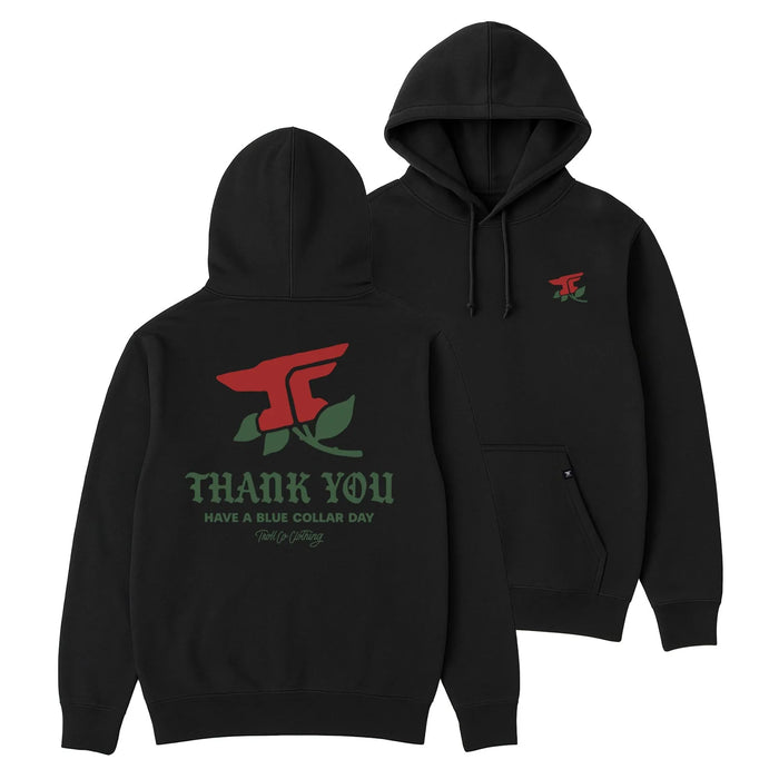 Men's Thank You Hoodie - Black