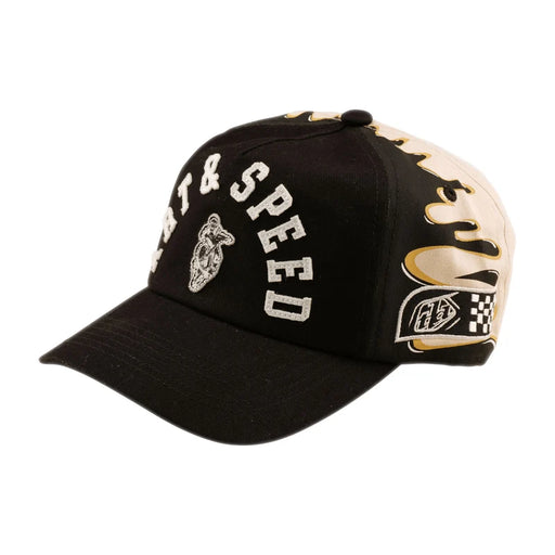 Troy Lee Designs Unstructured Curved Snapback Finish Line Black / Pumice