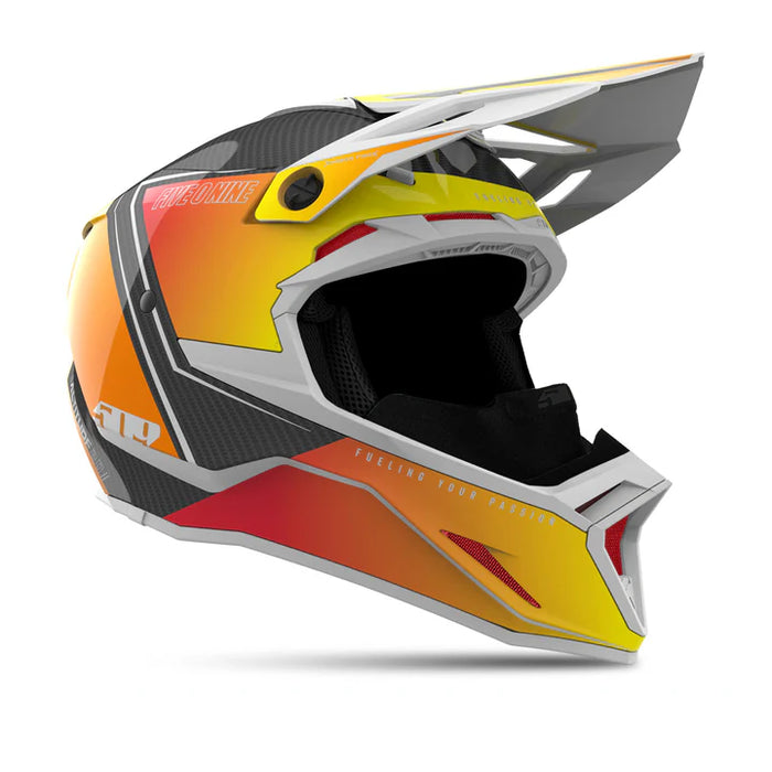 Altitude 2.0 Carbon Fiber Helmet - Orange Pop