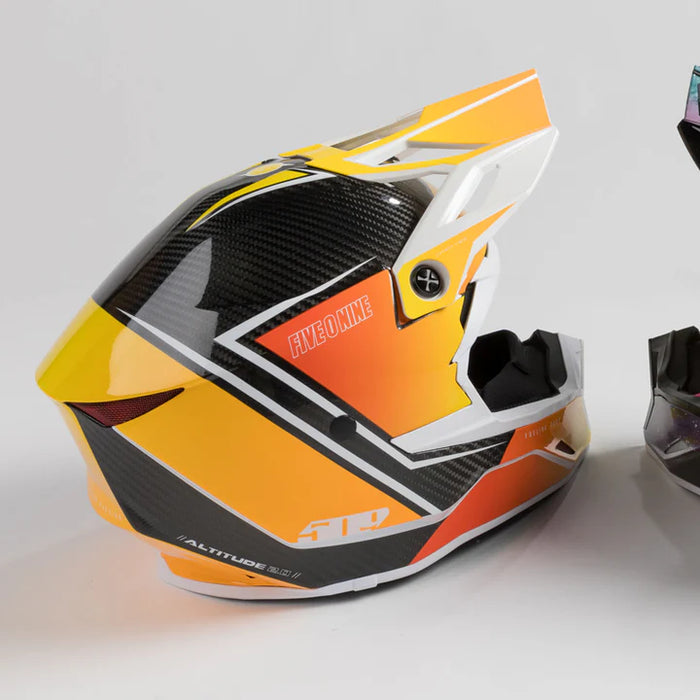 Altitude 2.0 Carbon Fiber Helmet - Orange Pop