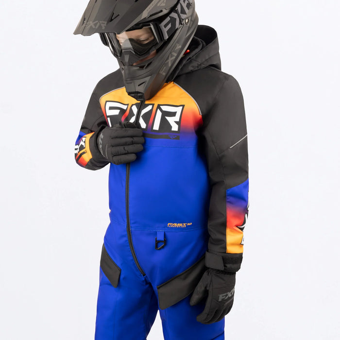 Youth Recruit Monosuit - Black/Blue