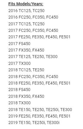 Seat Concepts Husqvarna Seat 2016-2019