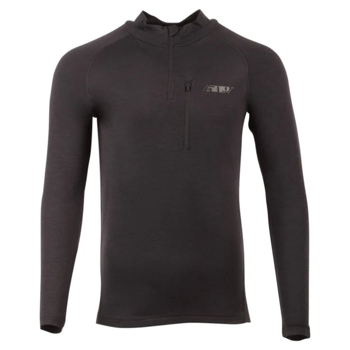 FZN Merino Quarter-Zip Shirt - Black