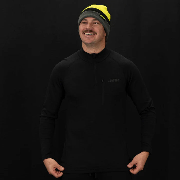 FZN Merino Quarter-Zip Shirt - Black