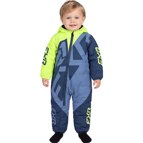 FXR Racing Infant Kicker Snow Suit - Steel/HiVis