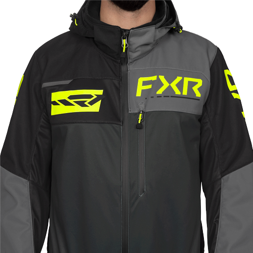 FXR Racing REVO Lite Monosuit - Asphalt/Hi Vis