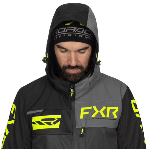 FXR Racing REVO Lite Monosuit - Asphalt/Hi Vis