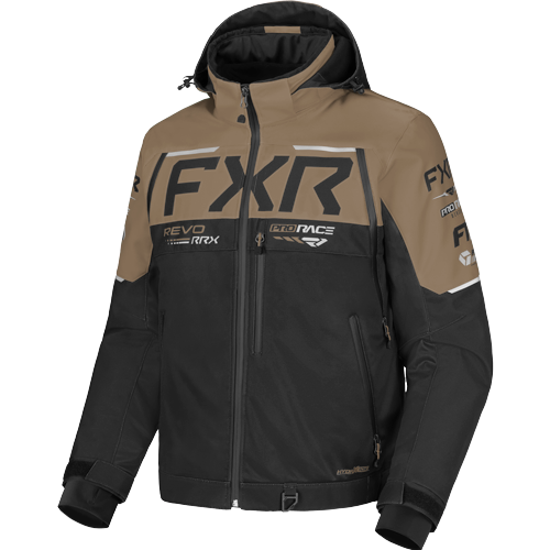 FXR Racing Mens Revo RRX 2 in 1 Jacket - Black/Canvas