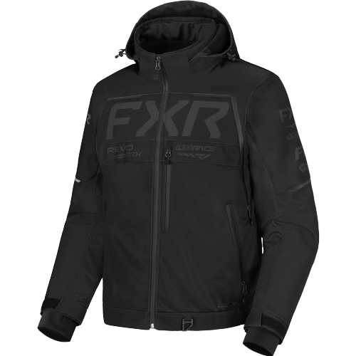FXR Racing Mens Revo RRX 2 in 1 Jacket - Black OPS