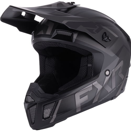 FXR Racing Youth Clutch EVO Helmet - Black OPS