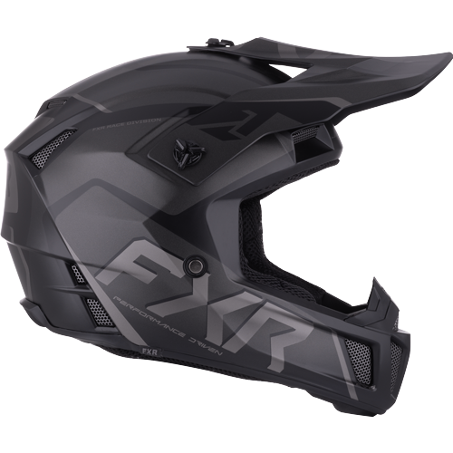 FXR Racing Youth Clutch EVO Helmet - Black OPS
