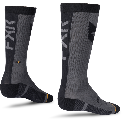 FXR Racing Boost Performance Sock - Black/Asphalt
