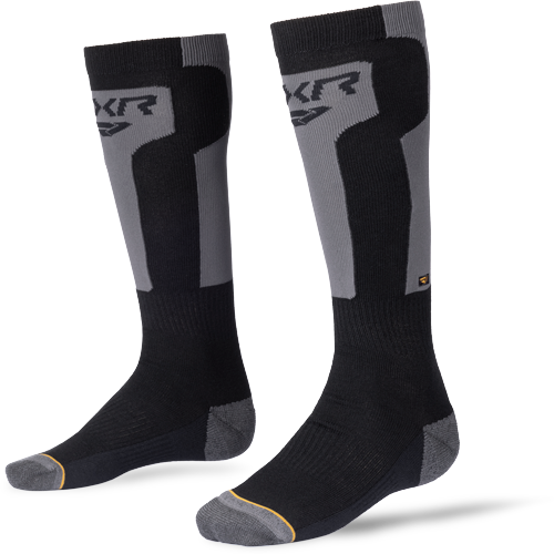 FXR Racing Vapor Merino Sock - Black/Asphalt