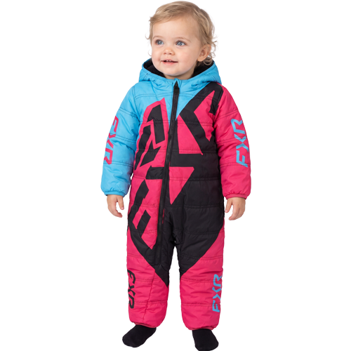 FXR Racing Infant Kicker Snow Suit - Blue/Pink