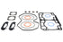 WISW5961  ZR600 GASKETS