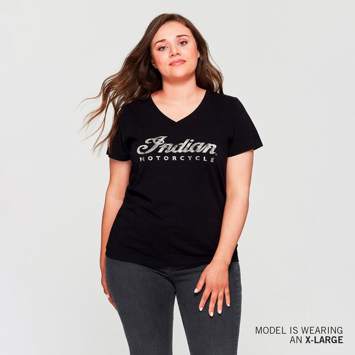 Women's Script Logo T-Shirt, Black