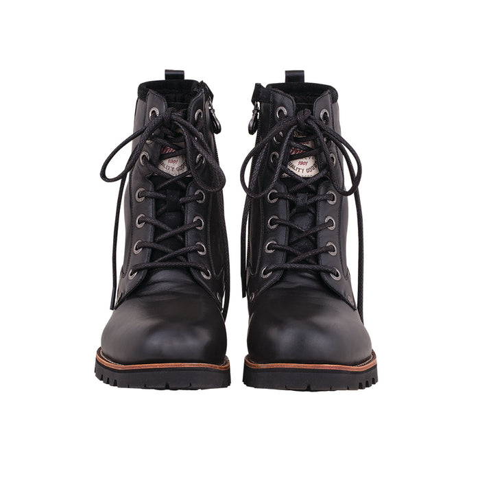 Classic Black Lace up Boot