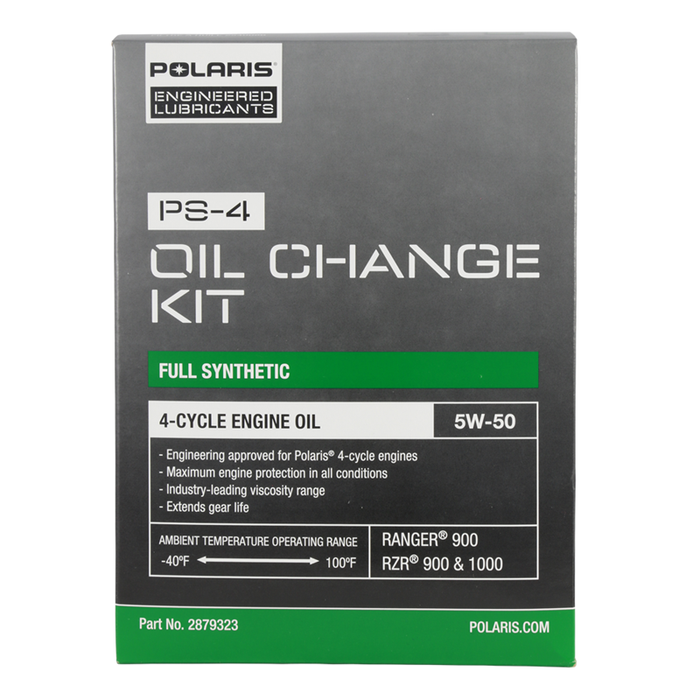 Polaris Full Synthetic Oil Change Kit - Ranger & RZR