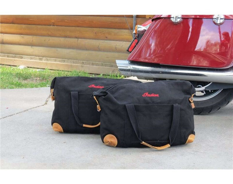 Deluxe Saddlebag Travel Bags in Black